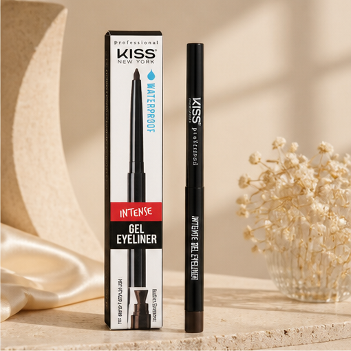Kiss New York Pro Intense Gel Eyeliner with Sharpener Waterproof Long Lasting Brown 0.25g - image 2