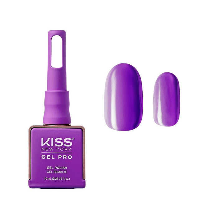 Kiss New York Soak Off Gel Polish KNGP027 Purple Rain 0.34 Oz - image 1