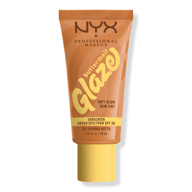 NYX Professional Makeup Buttermelt Glaze Skin Tint, SPF 30, Almond Butta - image 1