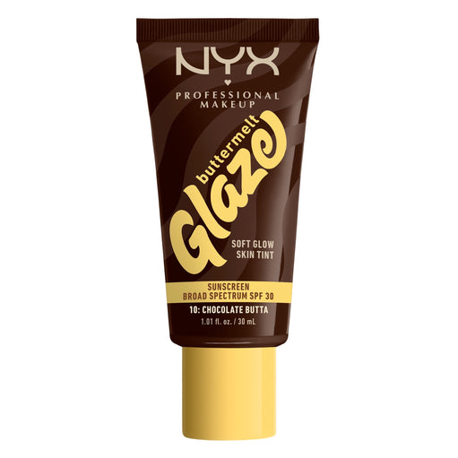 NYX Professional Makeup Buttermelt Glaze Skin Tint, SPF 30, Chocolate Btta - image 1
