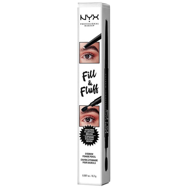 NYX Professional Makeup Fill & Fluff Eyebrow Pomade Pencil, Clear - image 1