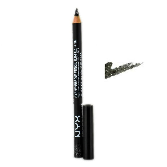 NYX Professional Makeup Slim Eye Pencil, Black Shimmer - image 1