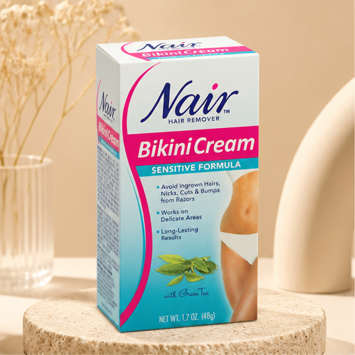 Nair, Sensitive Bikini Cream Hair Remover, 1.7 Oz (Case of 3) - image 1