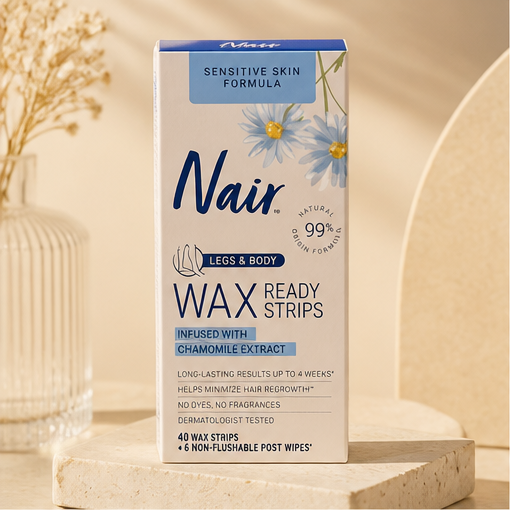 Nair Sensitive Hair Remover Legs & Body Wax Strips - 40ct - image 1