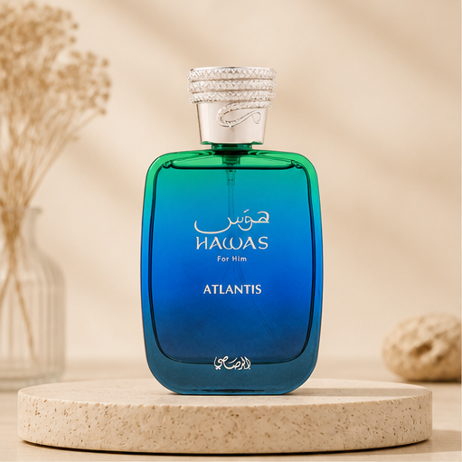 RASASI Hawas Atlantis Eau De Parfum for Men, 100ml (3.4 Oz) Fresh & Modern Scent Spray - image 1
