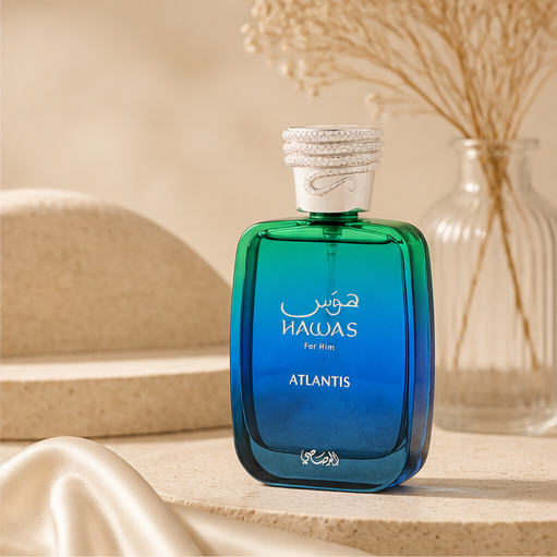 RASASI Hawas Atlantis Eau De Parfum for Men, 100ml (3.4 Oz) Fresh & Modern Scent Spray - image 2
