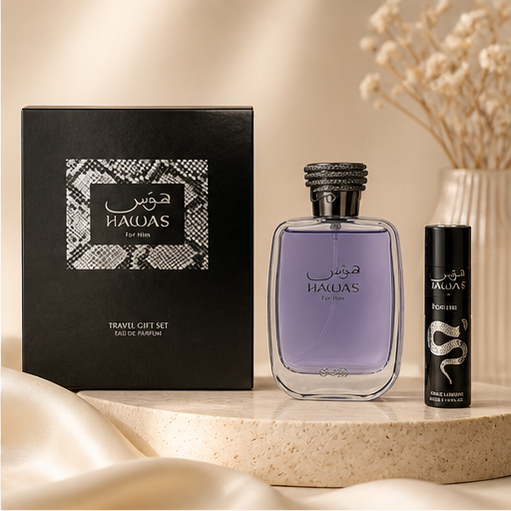 RASASI Hawas for Men - 2 Pc Gift Set 3.38oz EDP Spray, 0.27oz EDP Spray (Mini) - image 2