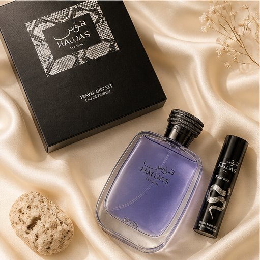 RASASI Hawas for Men - 2 Pc Gift Set 3.38oz EDP Spray, 0.27oz EDP Spray (Mini) - image 3