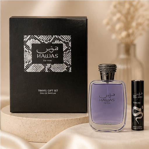 RASASI Hawas for Men - 2 Pc Gift Set 3.38oz EDP Spray, 0.27oz EDP Spray (Mini) - image 4