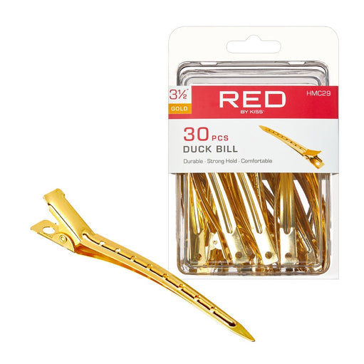 RED by Kiss Gold Duck Bill Clip 3 1/2? - image 1