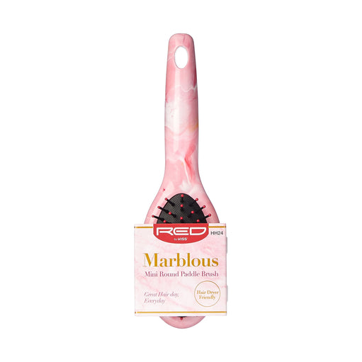 Red by Kiss -HH24 Marblous Mini Round Paddle Brush - image 1