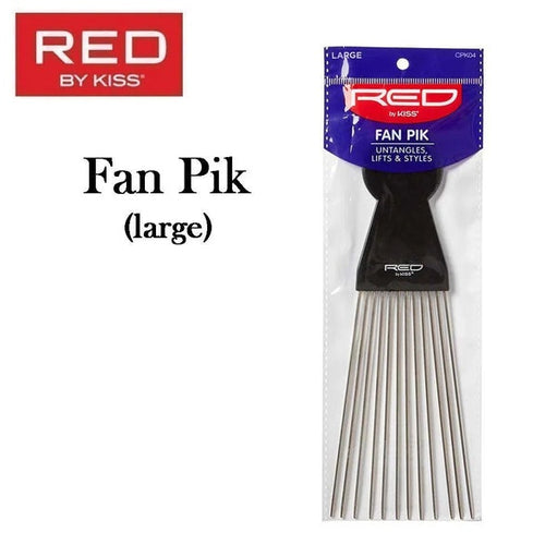 Red by Kiss Professional Fan Pik - Large | Volumizing Afro Curl Lift Comb - image 1