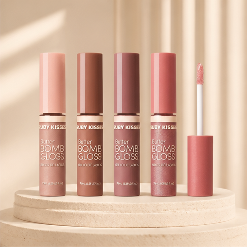 Ruby Kisses Butter Bomb Gloss 12 Colors 0.26 Oz Warm Hug - image 2
