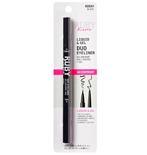 Ruby kisses liquid gel eyeliner black 01 - image 1