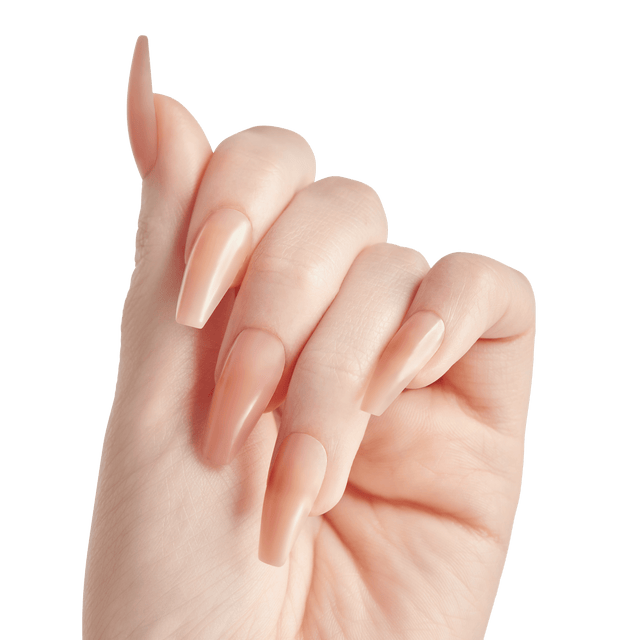 Kiss Bare but Better Press On Glue Nails - Nude Drama