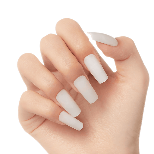 Kiss Salon Acrylic Natural Press On Glue Nails - Bareskinned