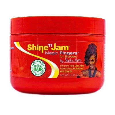 Shine 'n Jam Magic Fingers for Braiders Hair Gel, 8 oz - image 1