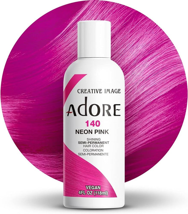 Creative Image Adore Shine Semi-Permanent Color 140 Neon Pink 118ml - image 1