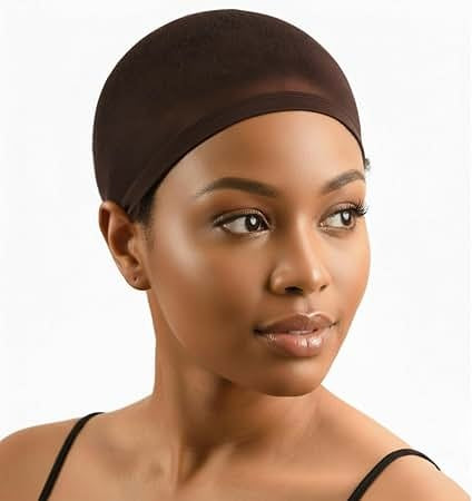 Red by Kiss Stocking HD Invisible Wig Cap 2pcs - Natural Brown - image 1