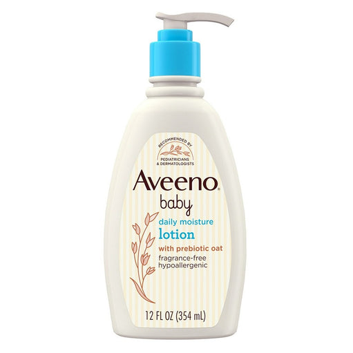 Aveeno Baby Daily Moisture Lotion with Colloidal Oatmeal, 12 Oz - image 1