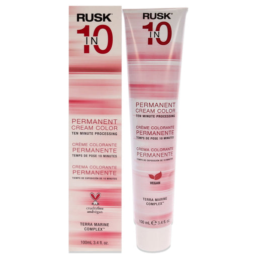 Permanent Cream Color In10 - 8G Light Golden Blonde by Rusk for Unisex - 3.4 Oz Hair Color - image 1