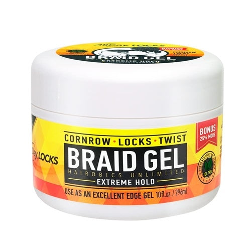 AllDay Locks Braid Gel | Extreme Hold Smooths & Tames Frizz | No Flaking or Drying | High Shine Long Lasting for Braids Locks Twists Cornrows | 1 - image 1