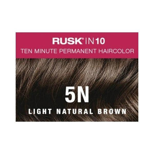 Rusk in 10 Permanent Cream Color 10 Minute Processing Haircolor Dye - 5N - Light Natural Brown - image 1