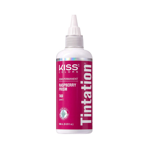 Kiss Tintation Semi Permanent Hair Colour with Argan Oil, Aloe Vera - Raspberry Prism T450 - image 1