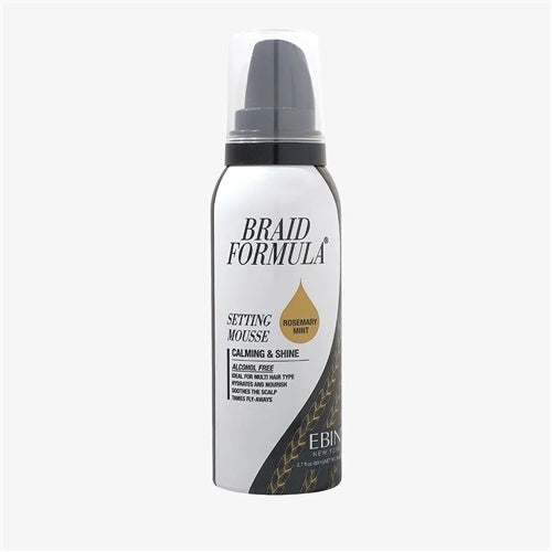 Ebin New York Braid Formula Setting Mousse Rosemary Mint 2.7 Oz - image 1