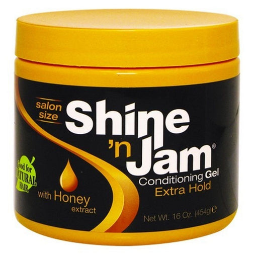 Shine-n-Jam Conditioning Gel Extra Hold by Ampro for Women - 16 Oz Gel - image 1