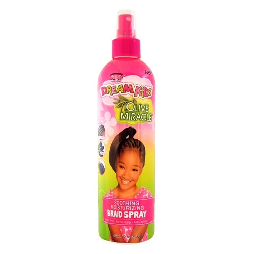 African Pride Dream Kids Olive Miracle Soothing Moisturizing Braid Spray 12 Oz - image 1