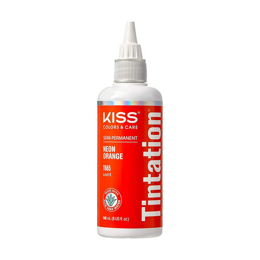 Kiss Tintation Semi-Permanent Hair Color 5 Ounce (Neon Orange) - image 1