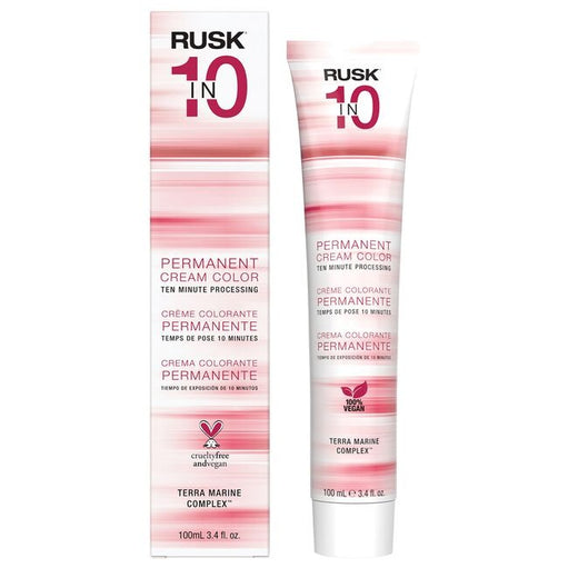 Permanent Cream Color In10 - 7A Medium Ash Blonde by Rusk for Unisex - 3.4 Oz Hair Color - image 1
