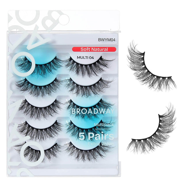Broadway False Lashes Multipack, Faux Mink - image 1