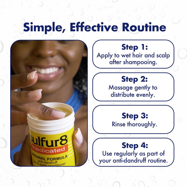 Sulfur8 Medicated Anti-Dandruff Hair and Scalp Conditioner Original Formula, 7.25 Oz - image 1