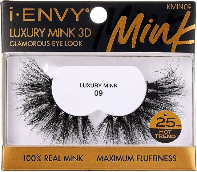 I-ENVY Luxury Mink Collection False Eyelashes 100% Real Mink Glamorous Eye Look Lashes Maximum Fluffiness 3D Multi-Curl Angle (2 Pack) - image 1