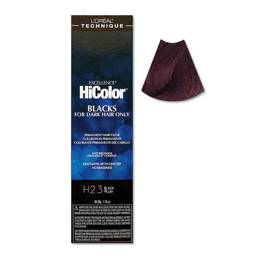 Loreal Paris Excellence Hicolor Permanent Hair Color Black Plum - image 1
