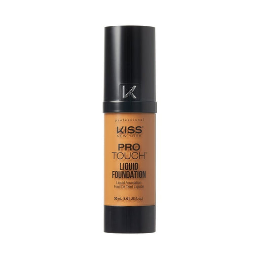 Kiss New York Professional Liquid Foundation - Lightweight and Hydrating Formula Natural Finish Control Shine Cover Pores Medium to Full - image 1