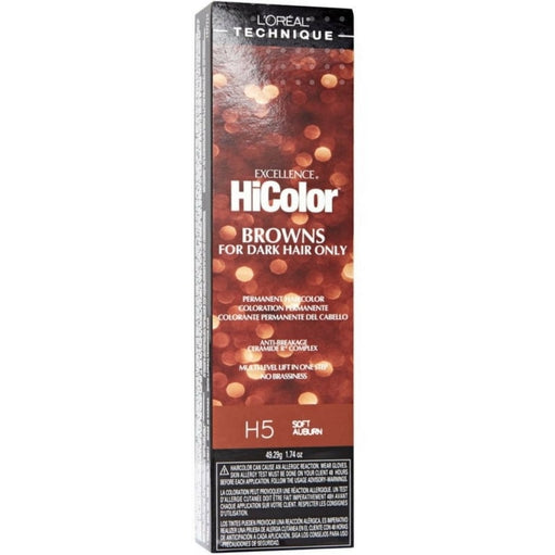 L Oreal Technique Excellence HiColor Permanent Creme - for Dark Hair Only (Color : H5 Soft Auburn) - image 1