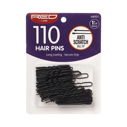 Red by Kiss 110 Hair Pins Size: 1 3/4" Ball Tipped Opened and Crimped #3312 - image 1