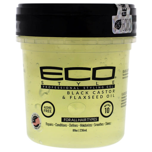 Eco Style by ECO STYLE ECO STYLE BLACK CASTOR and FLAXSEED OIL STYLING GEL 8 OZ for UNISEX - image 1