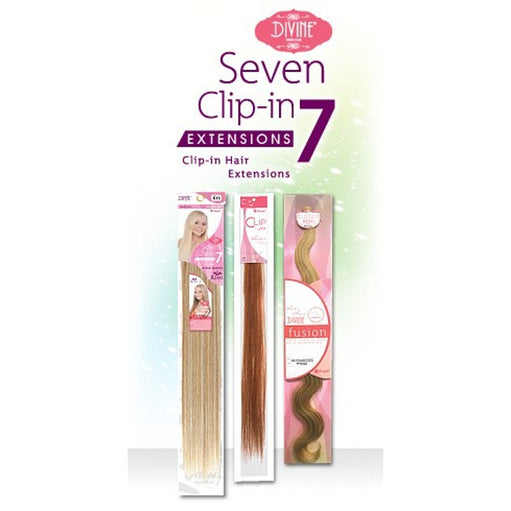 DIVINE REMI HAIR CLIP-in 7 pcs HAIR EXTENSION 22 - image 1