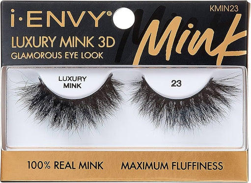 I-ENVY False Lashes Luxury Mink Collection Eyelashes 100% Real Mink Glamorous Eye Look Lashes Maximum Fluffiness 3D Multi-Curl Angle - image 1