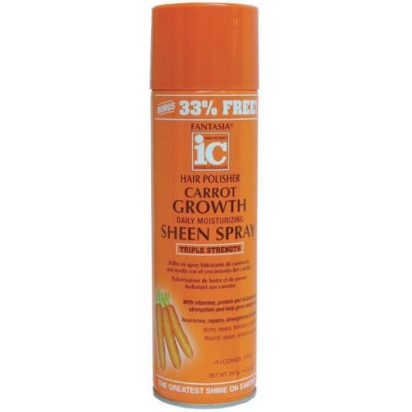 IC Fantasia Hair Polisher Carrot Growth Moisturizing Sheen Spray 14 Oz - image 1