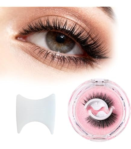 CATTITUDE 5D AM/PM False Eyelashes - Soft Glam, Spaced-Out Style, Soft Faux Mink & Ultra Lightweight, Invisible Clear Band, Easy to Apply, Reusable, N - image 1