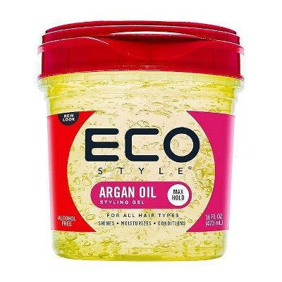 Eco Style, Styling Gel, Max Hold, for All Hair Types, Argan Oil, 16 Oz (454 G) - image 1