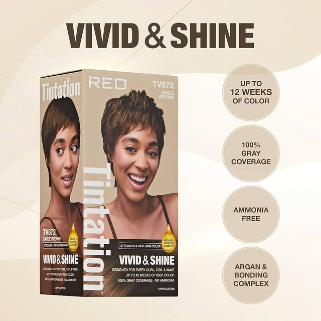 T PERMANENT VIVID&SHINE SABLE BROWN - image 1