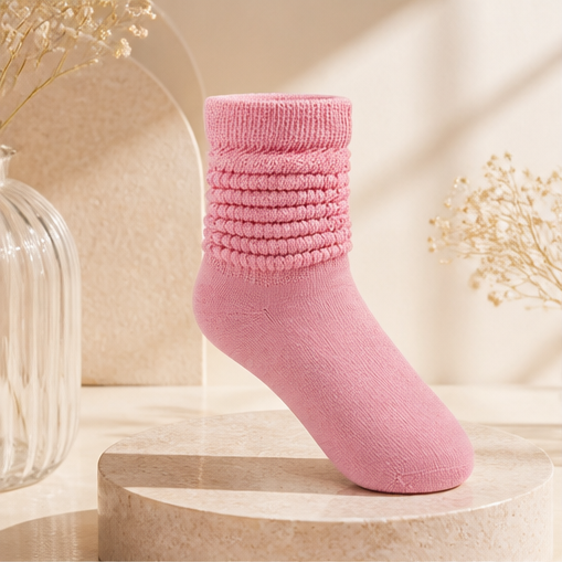ARRIA Slouch Socks Womens Cute Trendy, Soft Ribbed Medium Thickness, All Seasons, Classic Solid Colors, - image 1