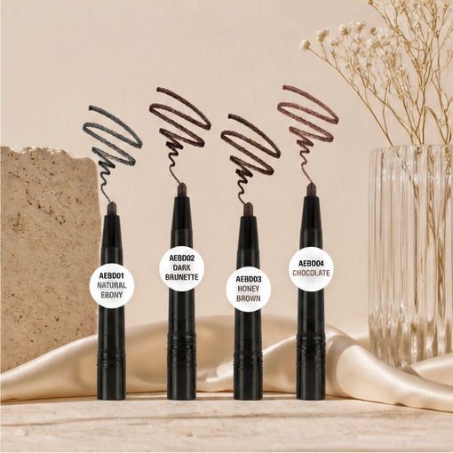Absolute New York 2-in-1 Brow Perfecter Dual-Ended Eyebrow Tool Pencil and Pomade (AEBD04 Chocolate) - image 2