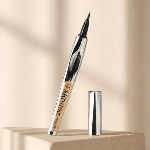 Absolute New York Artistique Easy Grip Liquid Eyeliner Jet Black Brush Tip - image 2